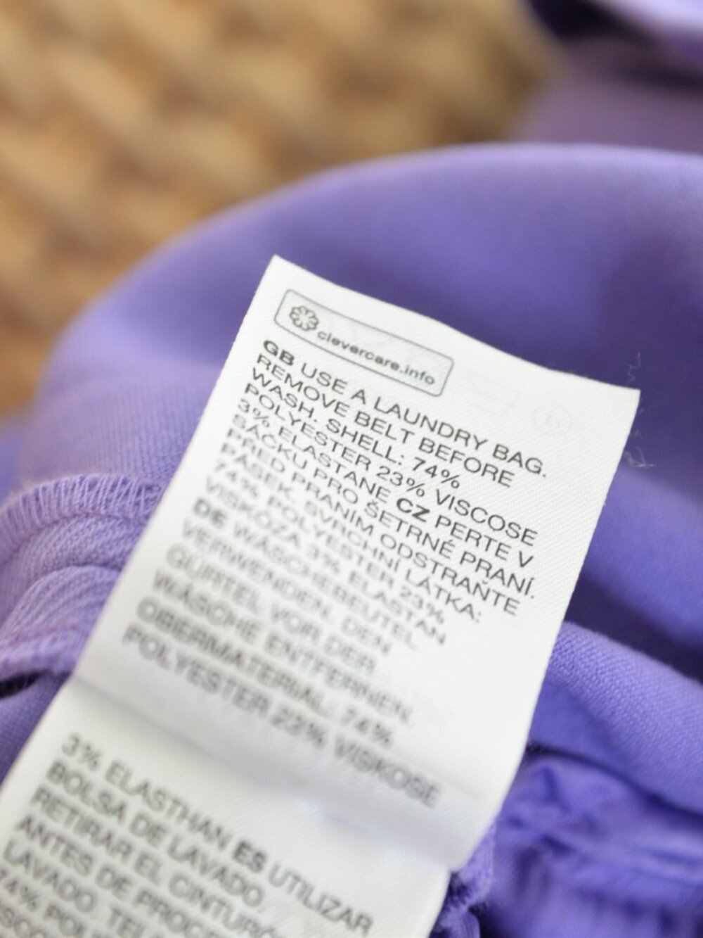 & Other Stories Belted Collared Lilac Purple Flared Jumpsuit Sz 2/XS - Picture 11 of 11
